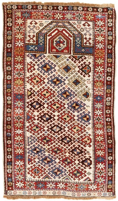 Antique Shirvan Prayer Rug 45130 Main Image - By Nazmiyal Antique Shirvan Prayer Rug 45130 Main Image - By Nazmiyal