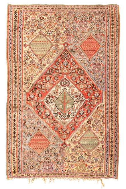 Antique Senneh Kilim Rug 45170 Main Image - By Nazmiyal