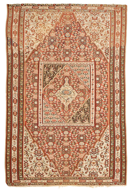 Antique Senneh Persian Kilim Rug 45171 Main Image - By Nazmiyal Antique Senneh Persian Kilim Rug 45171 Main Image - By Nazmiyal