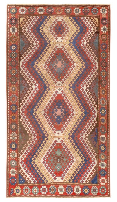Antique Kazak Caucasian Carpet 45188 Main Image - By Nazmiyal