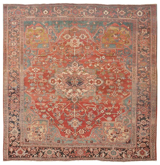 Antique Heriz Persian Rug 45220 Main Image - By Nazmiyal Antique Heriz Persian Rug 45220 Main Image - By Nazmiyal