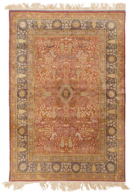 Antique Sivas Turkish Silk Rug 45244 Main Image - By Nazmiyal