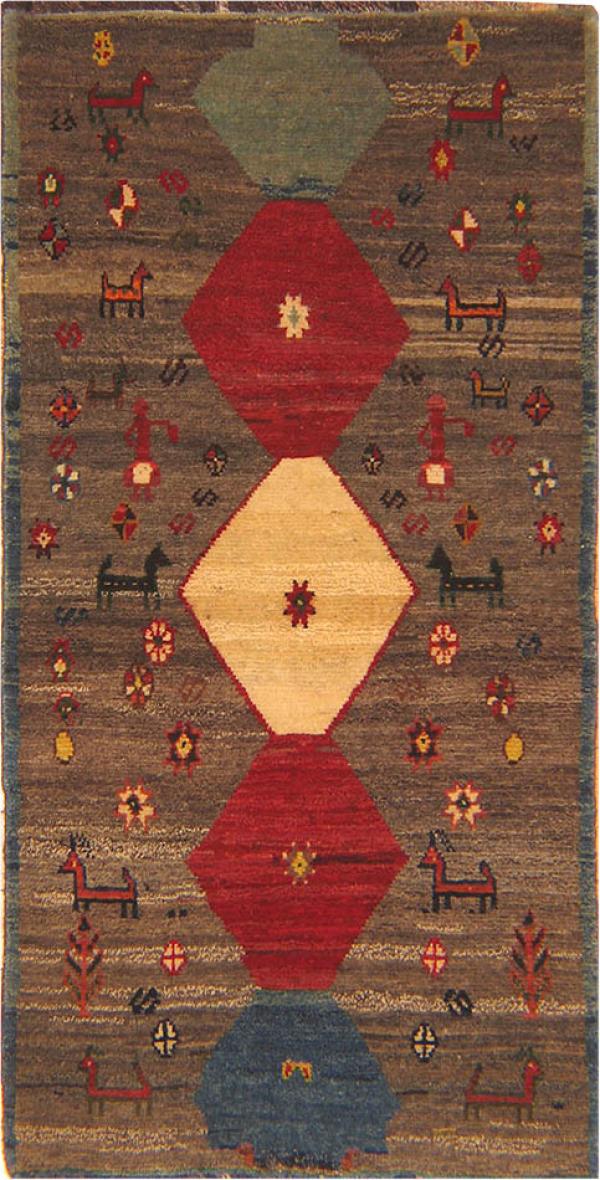 Antique Gabbeh Persian Rug 15618 Main Image - By Nazmiyal