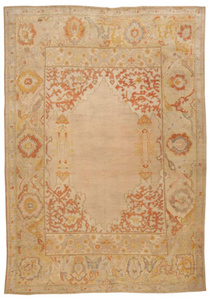 Antique Turkish Oushak Carpet