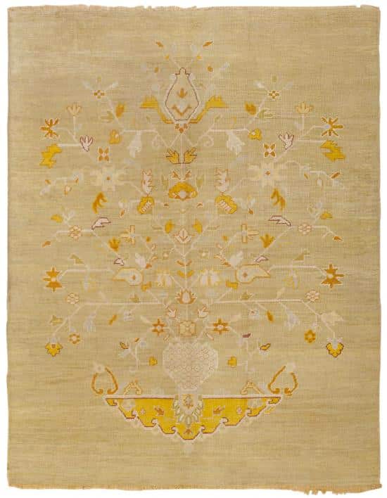 Antique Oushak Rug 45560 Main Image - By Nazmiyal Antique Oushak Rug 45560 Main Image - By Nazmiyal