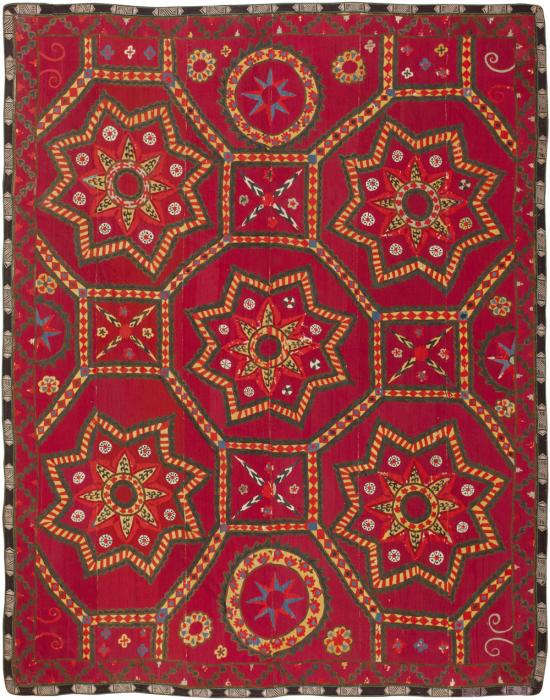 Antique Suzani Textile 45695 Main Image - By Nazmiyal Antique Suzani Textile 45695 Main Image - By Nazmiyal