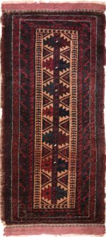 Full view Small Scatter size Antique Persian Baluch rug 2529 by Nazmiyal