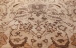square size antique agra indian rug 41735 slanted Nazmiyal