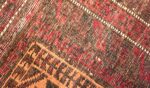 Weave detail Small scatter size Antique Persian Baluch rug 2529 by Nazmiyal
