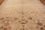 Ivory Antique Indian Cotton Agra Rug 40770 Field Dark Red Nazmiyal