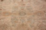 Ivory Antique Indian Cotton Agra Rug 40770 Inner Tiny Flower Nazmiyal