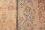 Ivory Antique Indian Cotton Agra Rug 40770 Knots Nazmiyal