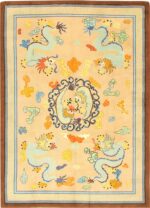 whimsical chinese influenced vintage french art deco rug 42369 Nazmiyal