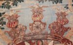 antique flemish heraldic tapestry of a spanish noble admiral 2399 eagles Nazmiyal