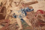 antique flemish heraldic tapestry of a spanish noble admiral 2399 speared Nazmiyal