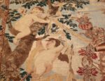antique flemish heraldic tapestry of a spanish noble admiral 2399 top right Nazmiyal