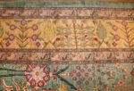 antique indian agra rug 40317 border light Nazmiyal