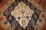 antique persian kerman rug 3403 field Nazmiyal