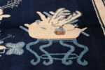 Beautiful Navy Blue Antique Khotan Rug 42447 Round Teapot Nazmiyal