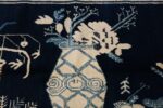 Beautiful Navy Blue Antique Khotan Rug 42447 Top Design Nazmiyal