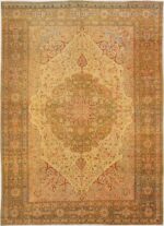 Fine Antique Haji Jalili Tabriz Persian Area Rug 3035 by Nazmiyal Antique Rugs