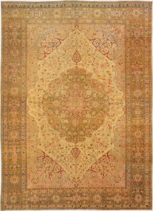 Fine Antique Haji Jalili Tabriz Persian Area Rug 3035 by Nazmiyal Antique Rugs