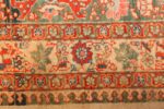 fine antique haji jalili tabriz persian rug 3035 flowers Nazmiyal
