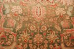 fine antique haji jalili tabriz persian rug 3035 green Nazmiyal