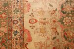 fine antique haji jalili tabriz persian rug 3035 white Nazmiyal