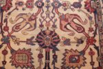 small scatter size antique persian kerman rug 42480 field Nazmiyal