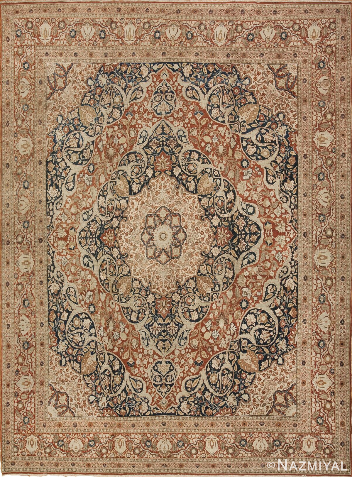 haji jalili antique tabriz persian carpet 40776 Nazmiyal