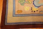 whimsical chinese influenced vintage french art deco rug 42369 corner Nazmiyal