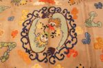 whimsical chinese influenced vintage french art deco rug 42369 medallion Nazmiyal