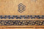 rare antique 17th century chinese ningsia rug 3285 border Nazmiyal