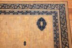 rare antique 17th century chinese ningsia rug 3285 corner Nazmiyal
