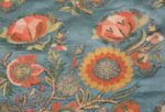 Collectible Antique Ottoman Silk Embroidery 42621 Sunflower Nazmiyal