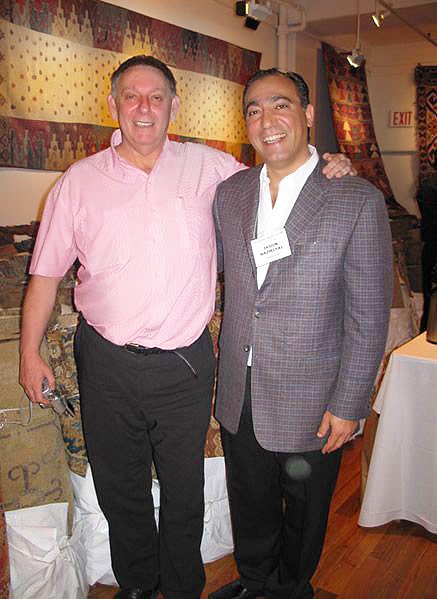 Danny Shaffer and Jason Nazmiyal Danny Shaffer and Jason Nazmiyal at Antique Kilims Exhibit at Nazmiyal