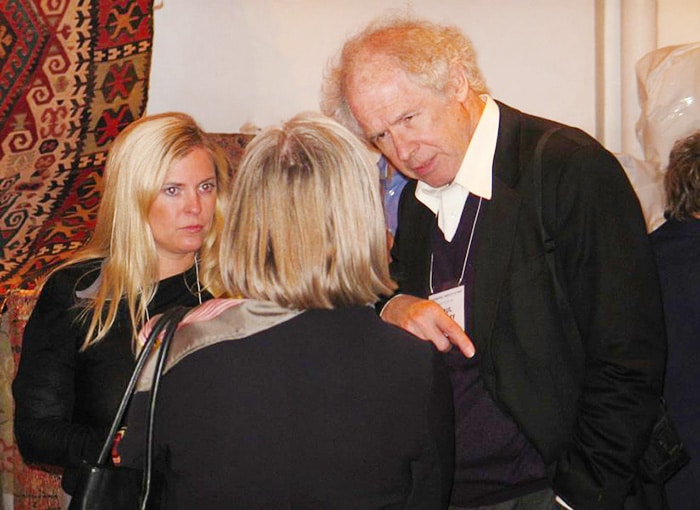Paul Ramsay Paul Ramsay at Antique Anatolian Kilim Exhibit at Nazmiyal