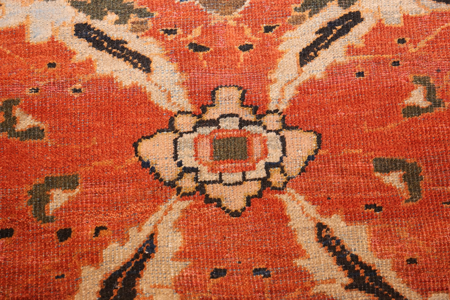 Oversized Antique Rust Persian Sultanabad Area Rug 42746 Nazmiyal Rugs