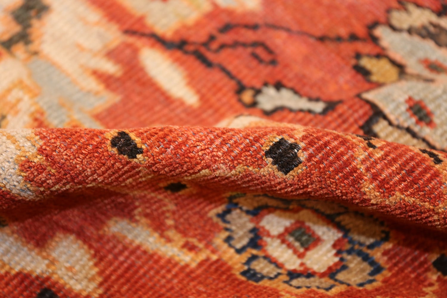 Oversized Antique Rust Persian Sultanabad Area Rug 42746 Nazmiyal Rugs