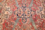 rare antique 17th century gallery size khorassan persian rug 3289 blue medallion Nazmiyal