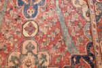 rare antique 17th century gallery size khorassan persian rug 3289 white blooms Nazmiyal