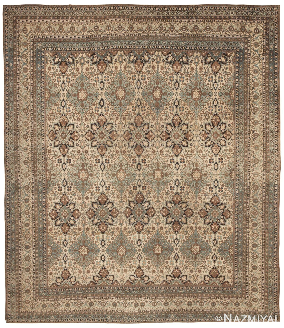 Antique Kerman Persian Rug 41312 Detail/Large View