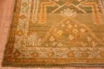 Corner Antique Turkish green Oushak runner rug 42997 by Nazmiyal