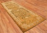 Full Antique Turkish green Oushak runner rug 42997 by Nazmiyal