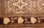 antique indian agra rug 3130 border Nazmiyal