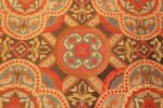 antique needlepoint english rug 2633 circle Nazmiyal