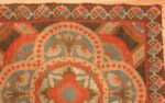 antique needlepoint english rug 2633 corner Nazmiyal