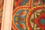 antique needlepoint english rug 2633 weave Nazmiyal