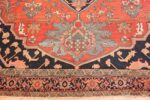 Border Fine room size Antique Persian Serapi rug 2570 by Nazmiyal